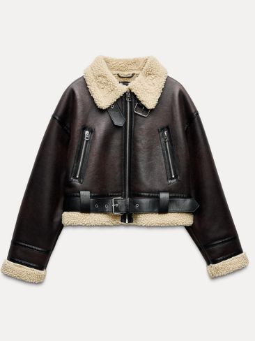 Shearling leather jacket: Το πιο «καυτό» trend του φετινού χειμώνα 2