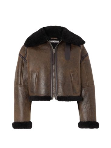 Shearling leather jacket: Το πιο «καυτό» trend του φετινού χειμώνα 4