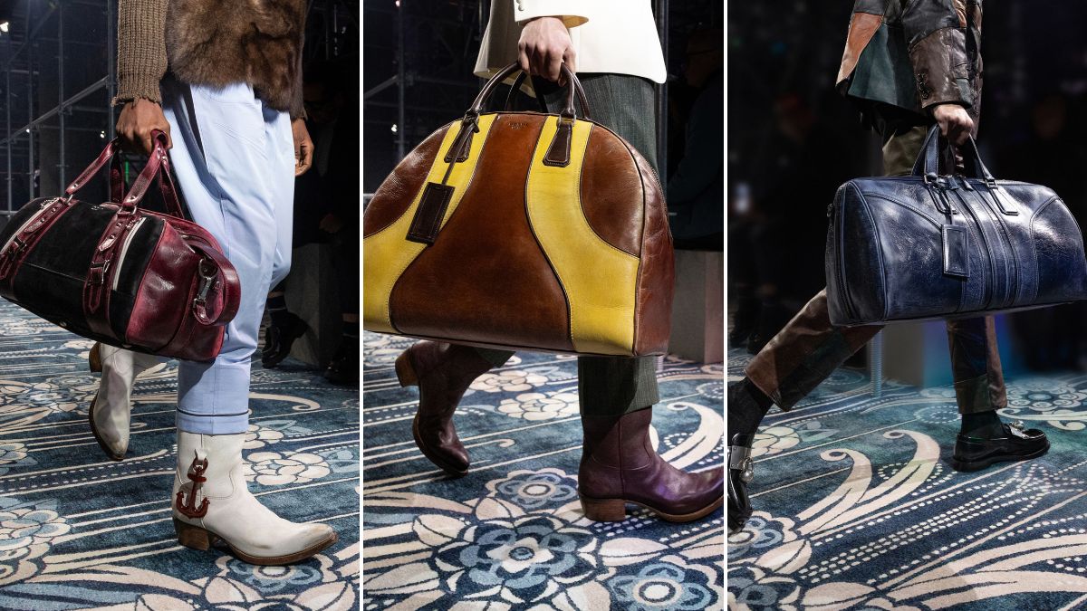 Ο λόγος που οι γυναίκες «κόλλησαν» με τις ανδρικές τσάντες που παρουσίασε ο οίκος Prada 1