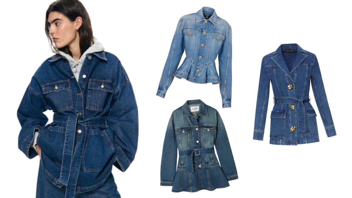 Cinch-waist: Δώστε σχήμα στη σιλουέτα σας με αυτή την τάση στα denim jacket 1