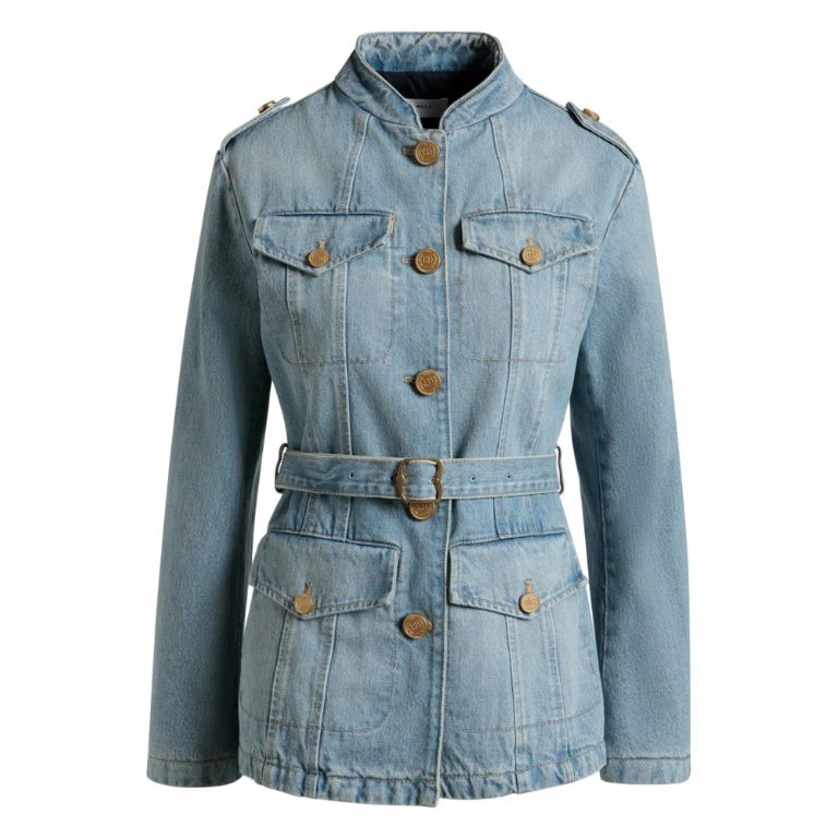 Cinch-waist: Δώστε σχήμα στη σιλουέτα σας με αυτή την τάση στα denim jacket 3