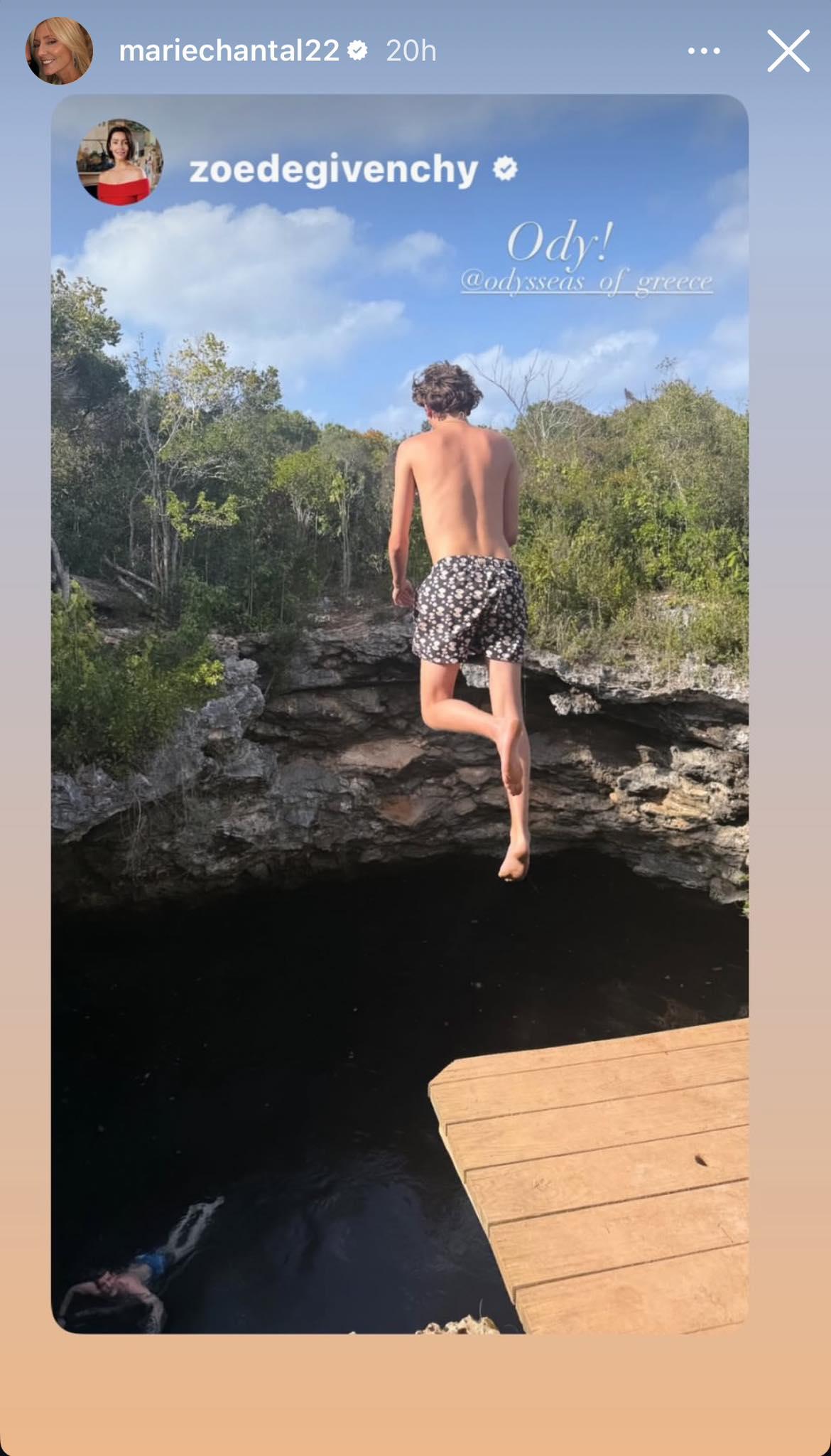 Η Μαρί Σαντάλ κάνει διακοπές στις Μπαχάμες με το γιο της Οδυσσέα 2