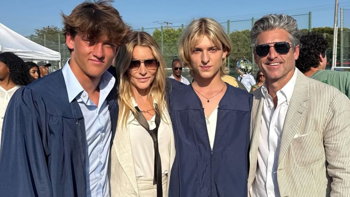 Patrick Dempsey: Οι δίδυμοι γιοι του αποφοίτησαν- H σπάνια οικογενειακή φωτογραφία 1