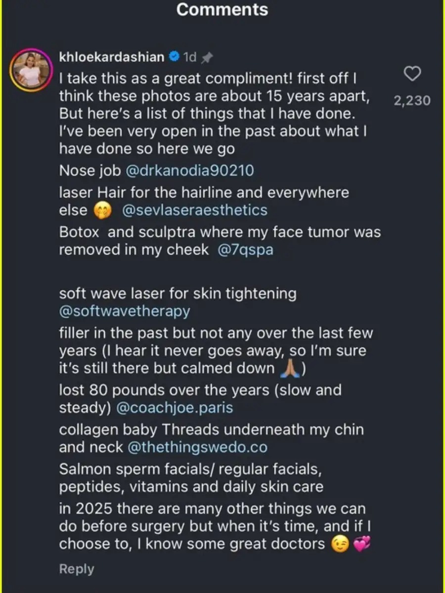 Η Khloe Kardashian αποκαλύπτει τις αισθητικές επεμβάσεις που έχει κάνει – Η νέα ανερχόμενη τάση του Χόλιγουντ 2