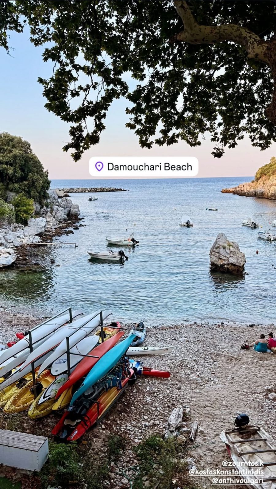 Η Ανθή Βούλγαρη στην παραλία που έγραψε ιστορία το Mamma Mia 2