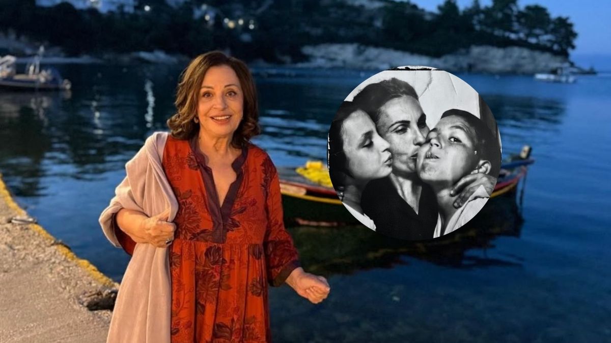 Η Χάρις Αλεξίου σε μια σπάνια παιδική φωτογραφία με τον αδερφό και τη μητέρα της– «Έλιωσα σήμερα»