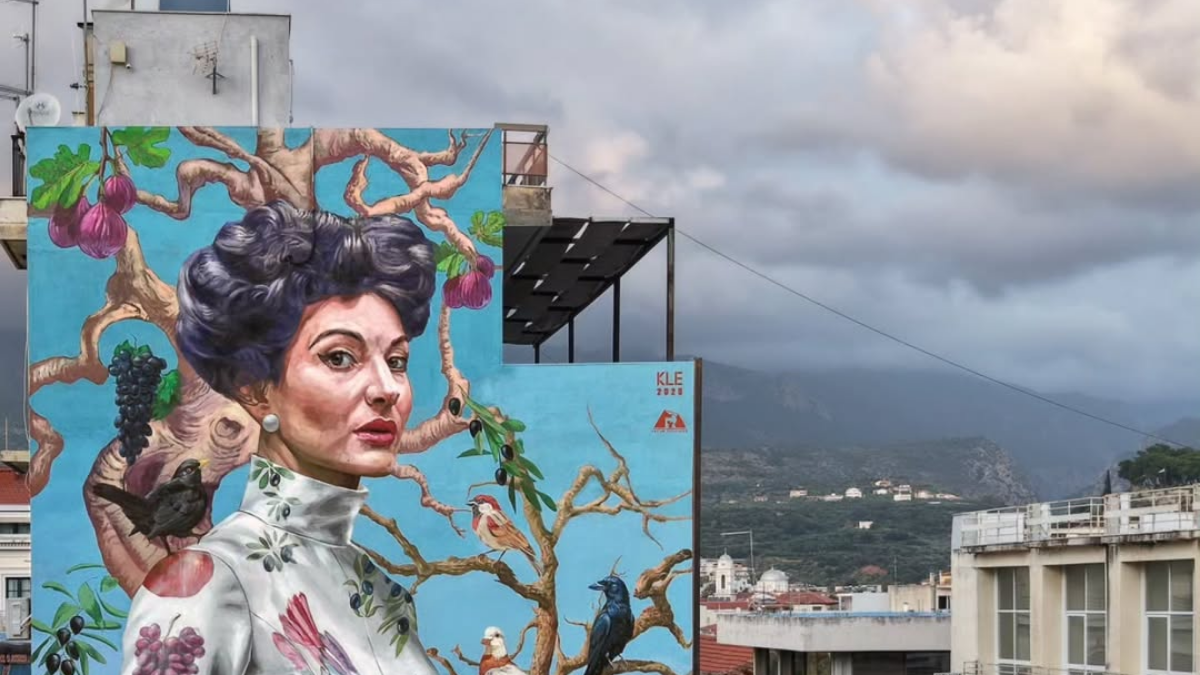 Το πιο όμορφο γκράφιτι στον κόσμο είναι μια τοιχογραφία της Μαρίας Κάλλας στην Καλαμάτα