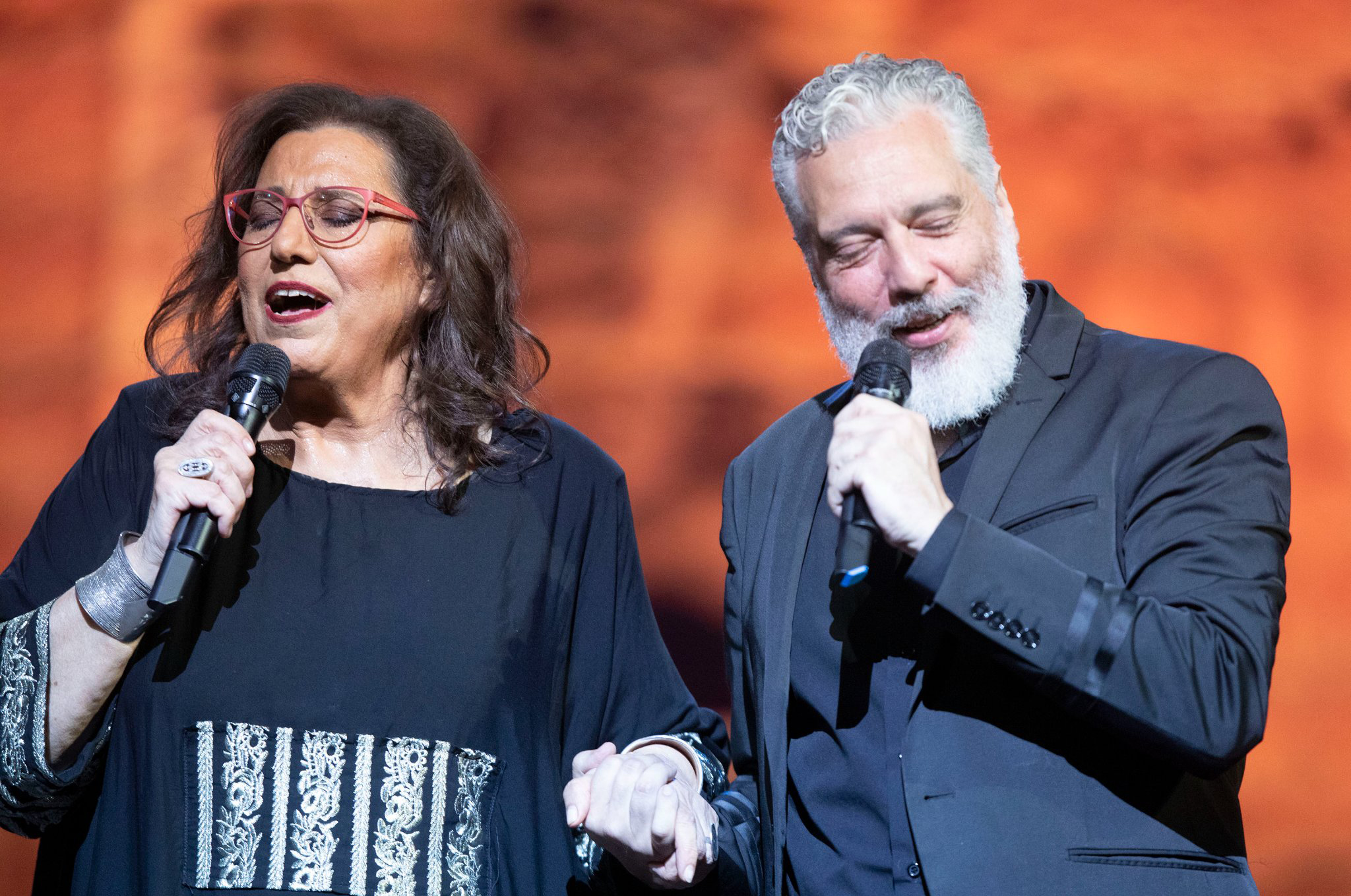 Η Μαρία Φαραντούρη και ο Τάσης Χριστογιαννόπουλος στο Μέγαρο Μουσικής Αθηνών 1