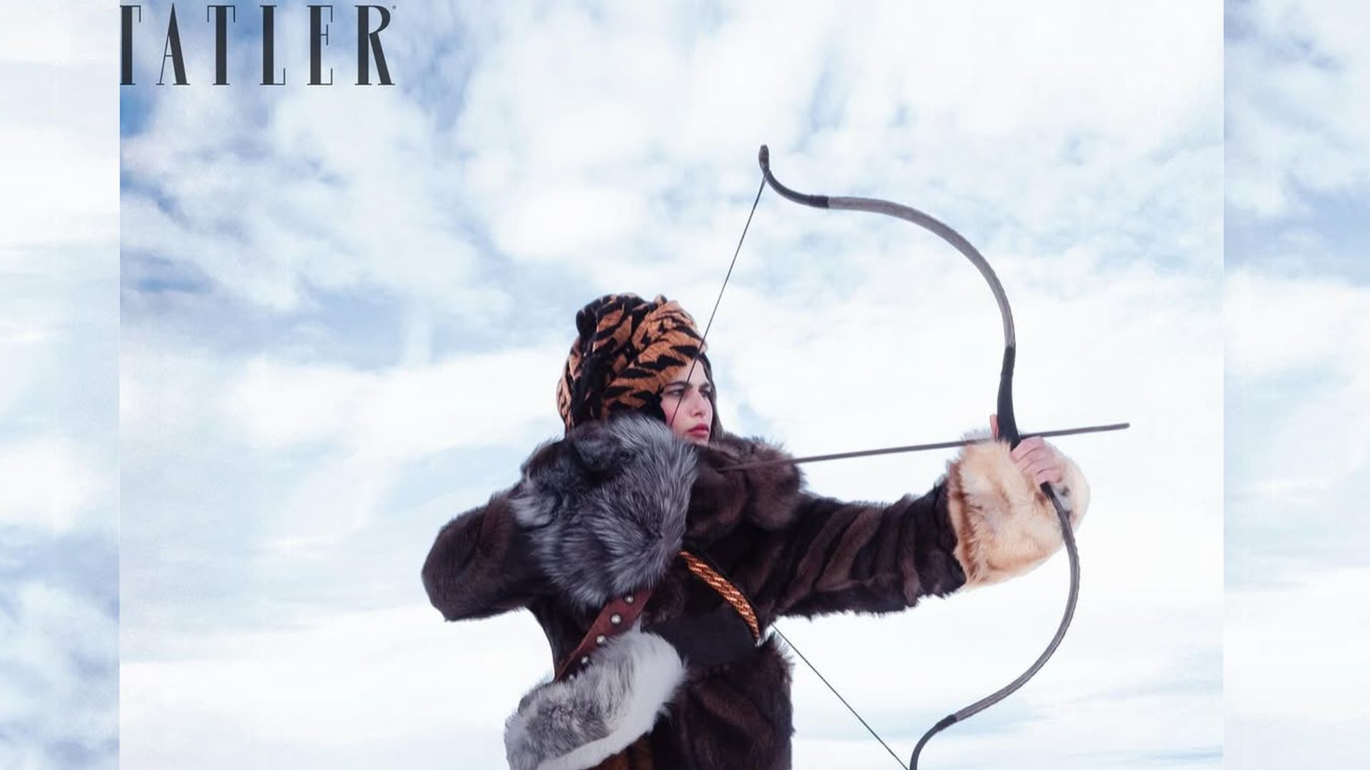 Η Ανθή Φακιδάρη μεταμορφώνει τις χιονισμένες Άλπεις σε σκηνικό υψηλής μόδας για το Tatler