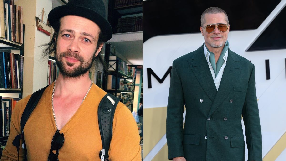 Άρης Κόντος: Ο Έλληνας σωσίας του Brad Pitt μαζί του στην Ύδρα– «Φτάσαμε μαζί με το πλοίο» 1