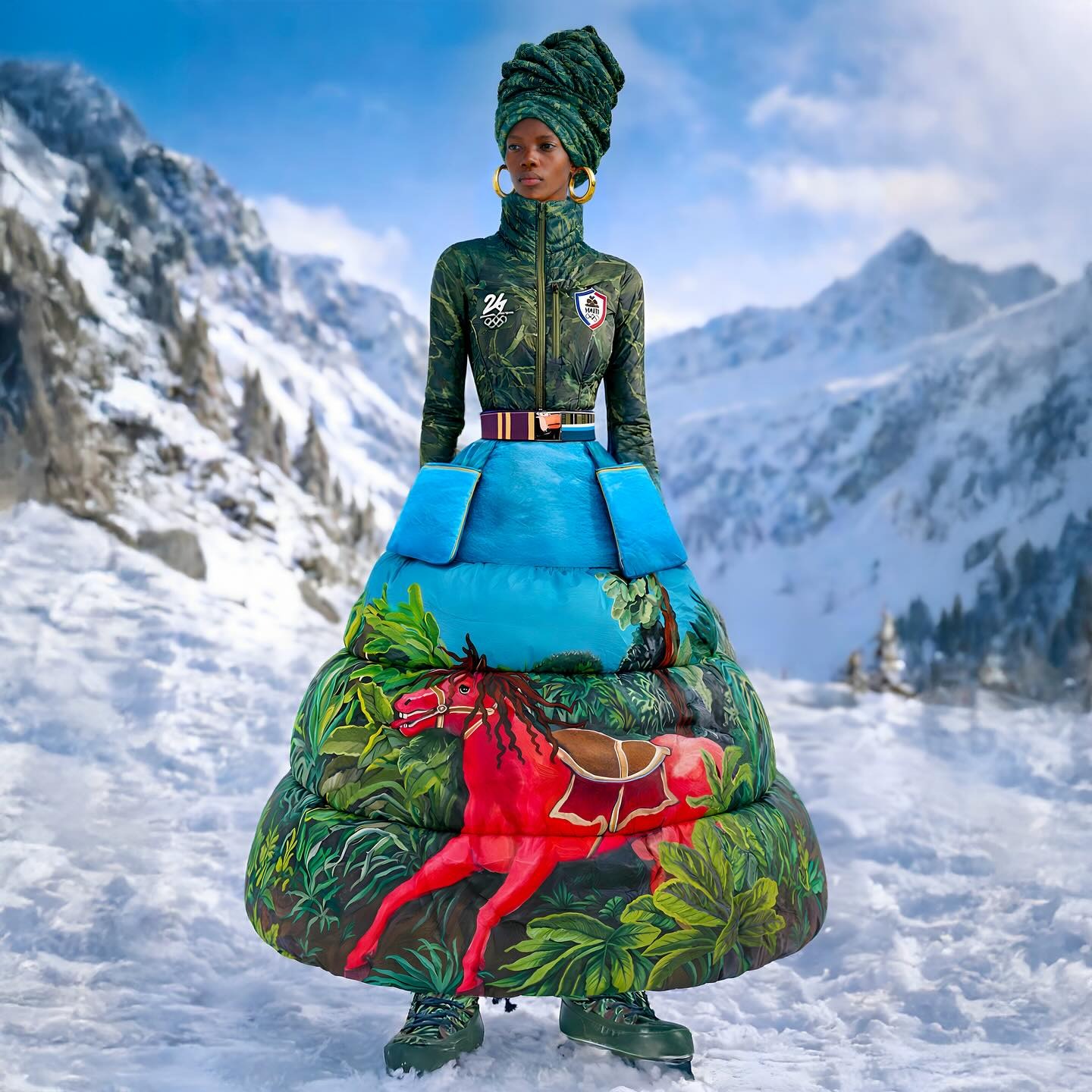 Η Αϊτή και η ιστορία πίσω απ΄την στολή που κλέβει την παράσταση στους Χειμερινούς Ολυμπιακούς Αγώνες 2026 2