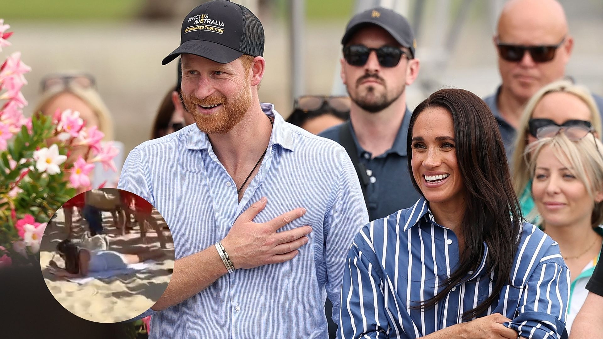 Αυτή η γυναίκα αγνόησε επιδεικτικά τον Harry και τη Meghan στην παραλία – To viral video 1