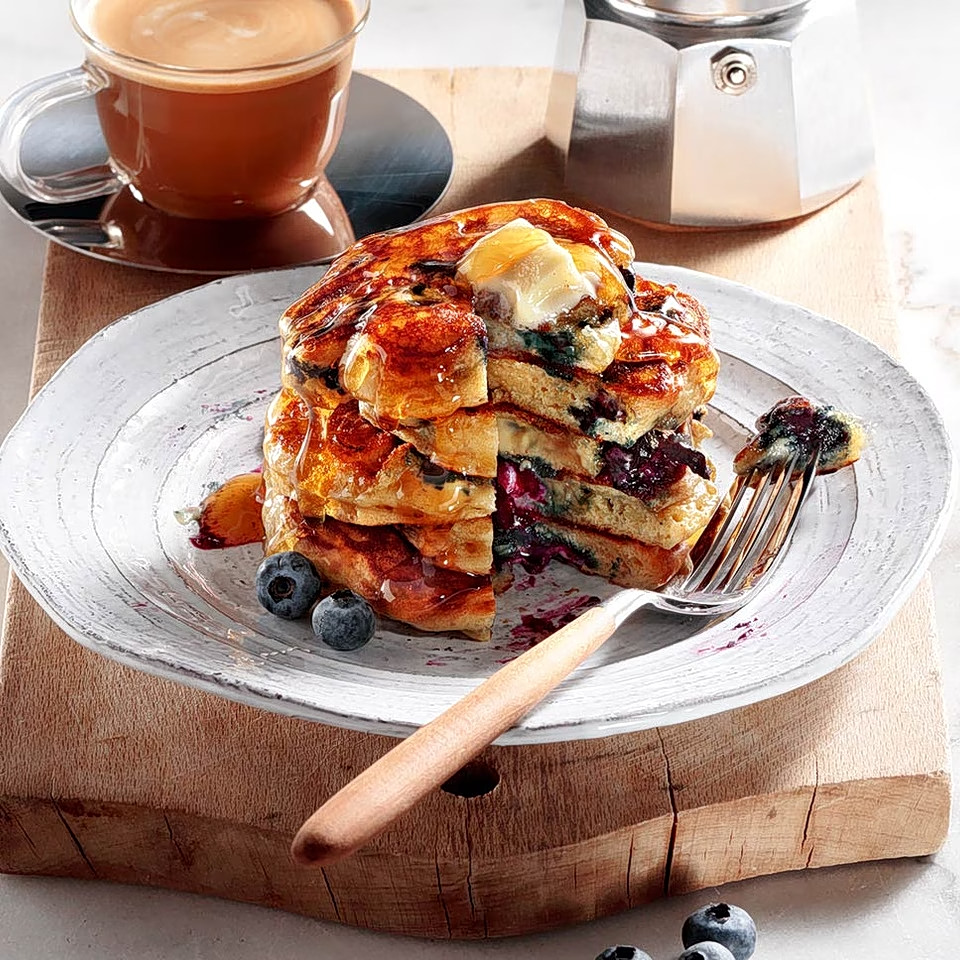 Αφράτα pancakes με γιαούρτι και blueberry 1