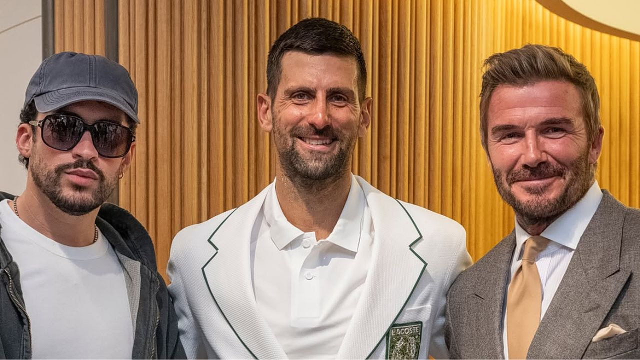 Novak Djokovic, Bad Bunny και David Beckham: Η πιο iconic τριάδα που έκλεψε την παράσταση στο Wimbledon 1