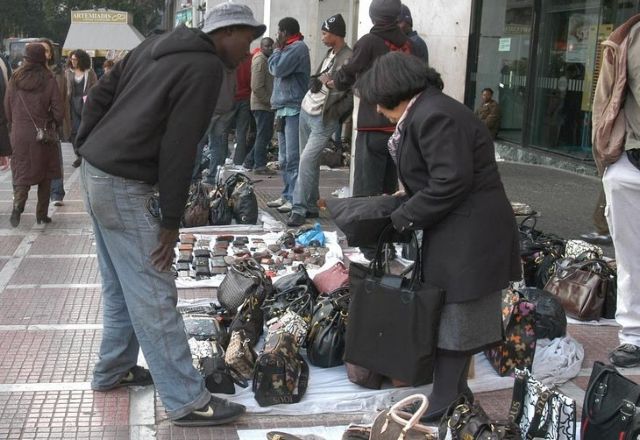 Police target counterfeit good street sellers outside of university