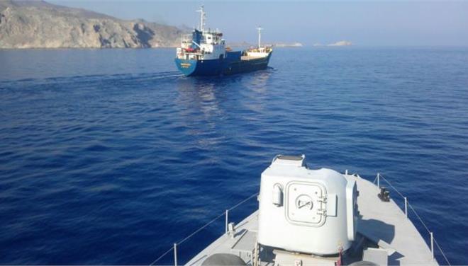 Coast Guard seizes freighter carrying weapons off the coast of Crete