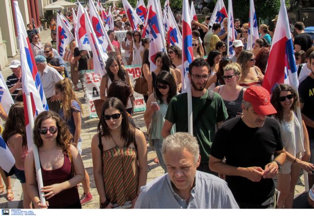 Demonstrations against omnibus bill in Syntagma and Omonia