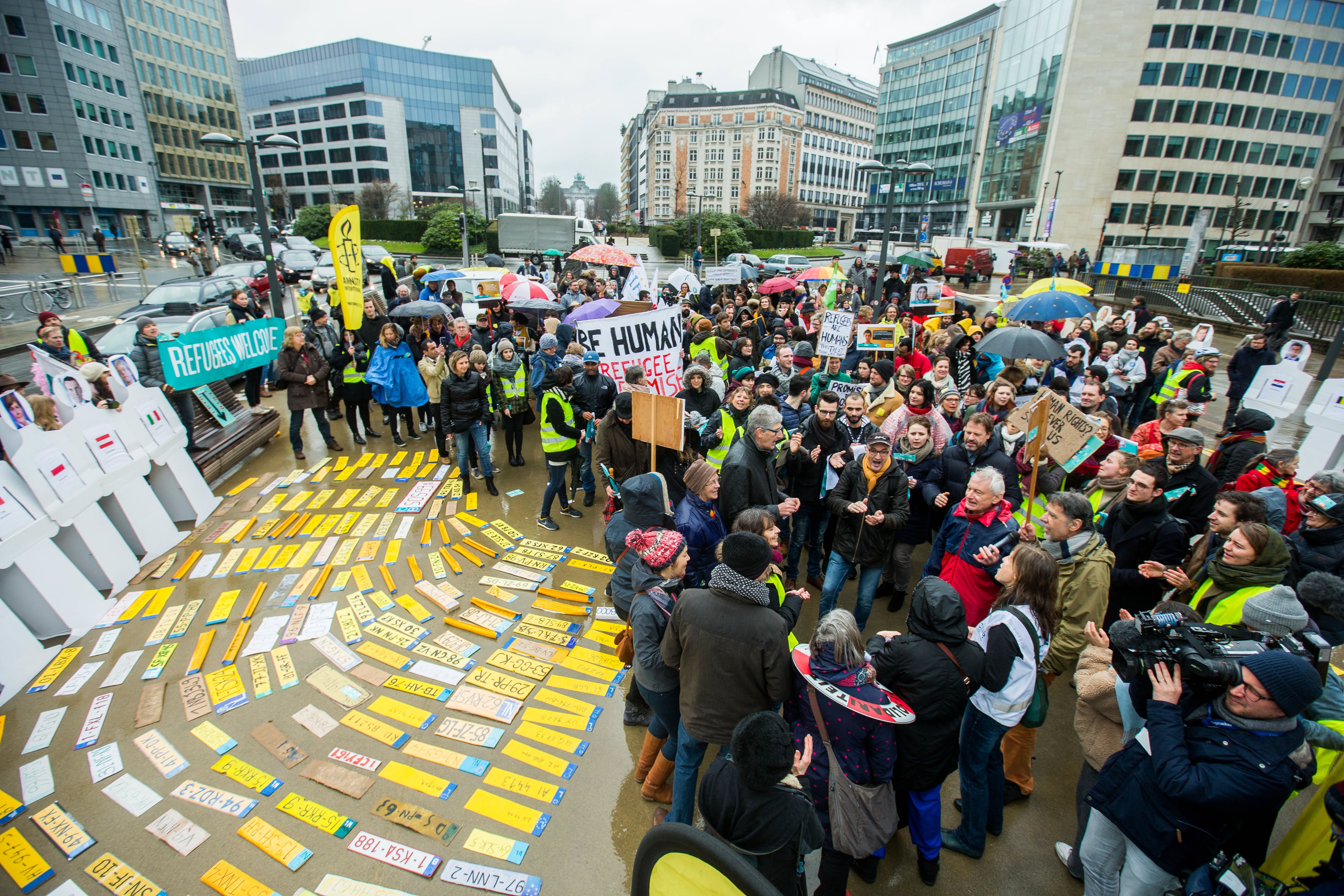 Βρυξέλλες: Κινητοποίηση για φιλοξενία μεταναστών