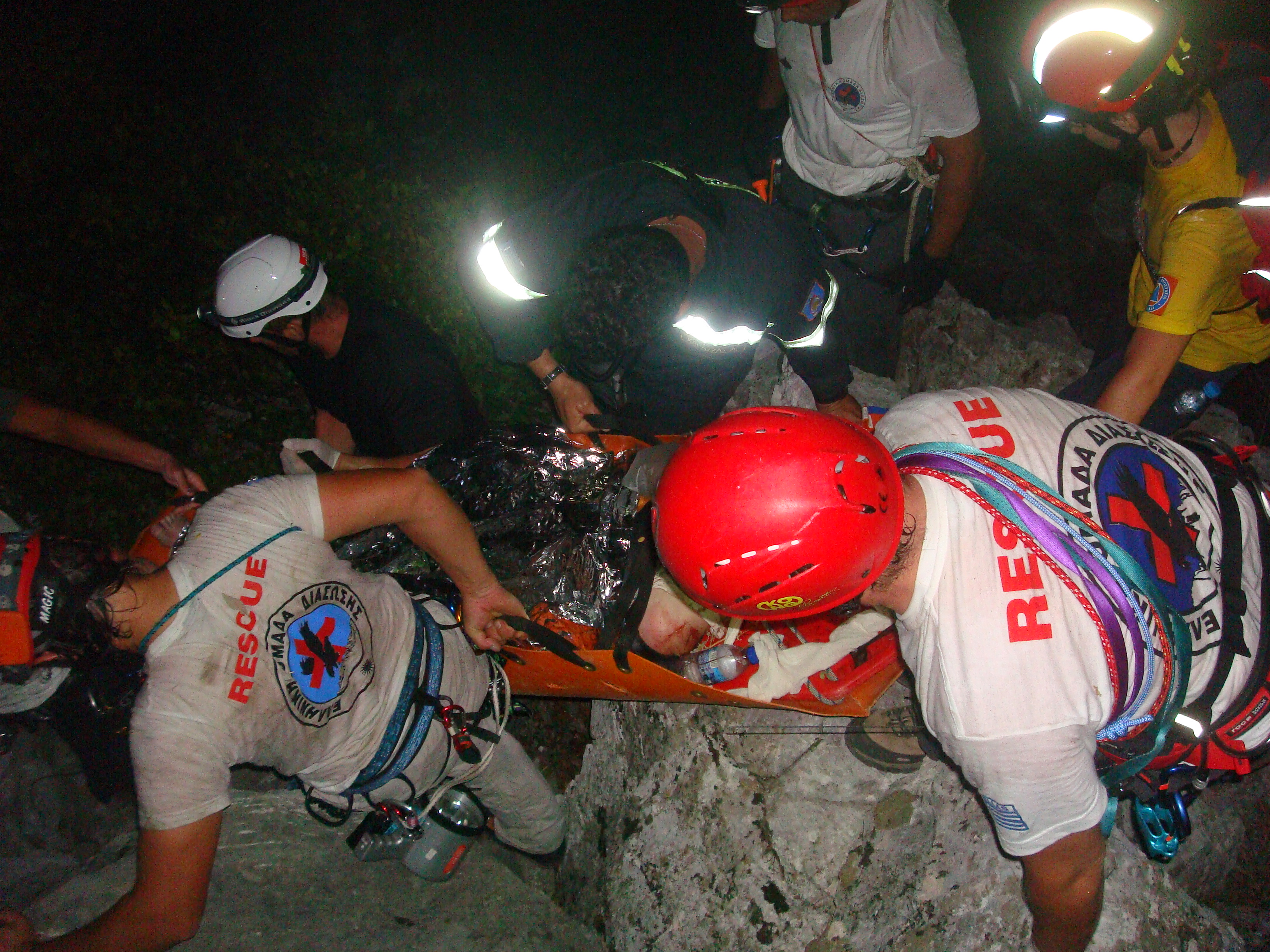 H τραυματισμένη ορειβάτης του Ολύμπου παρελήφθη από Super Puma