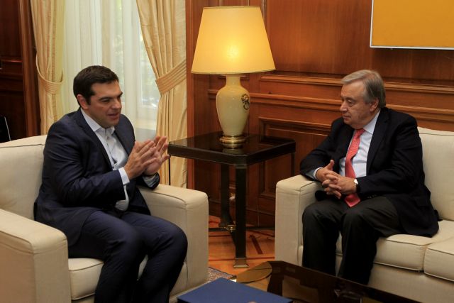 Tsipras asks UN Secretary-General Guterres to mediate on captured Greek officers