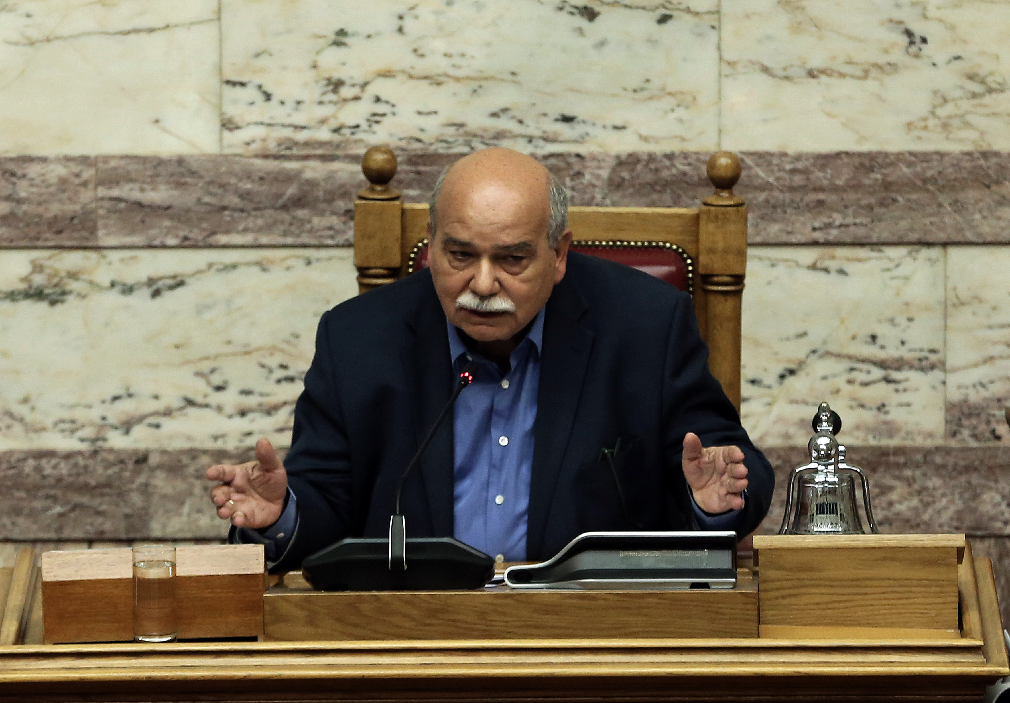 Parliament Speaker denounces Rouvikonas attack