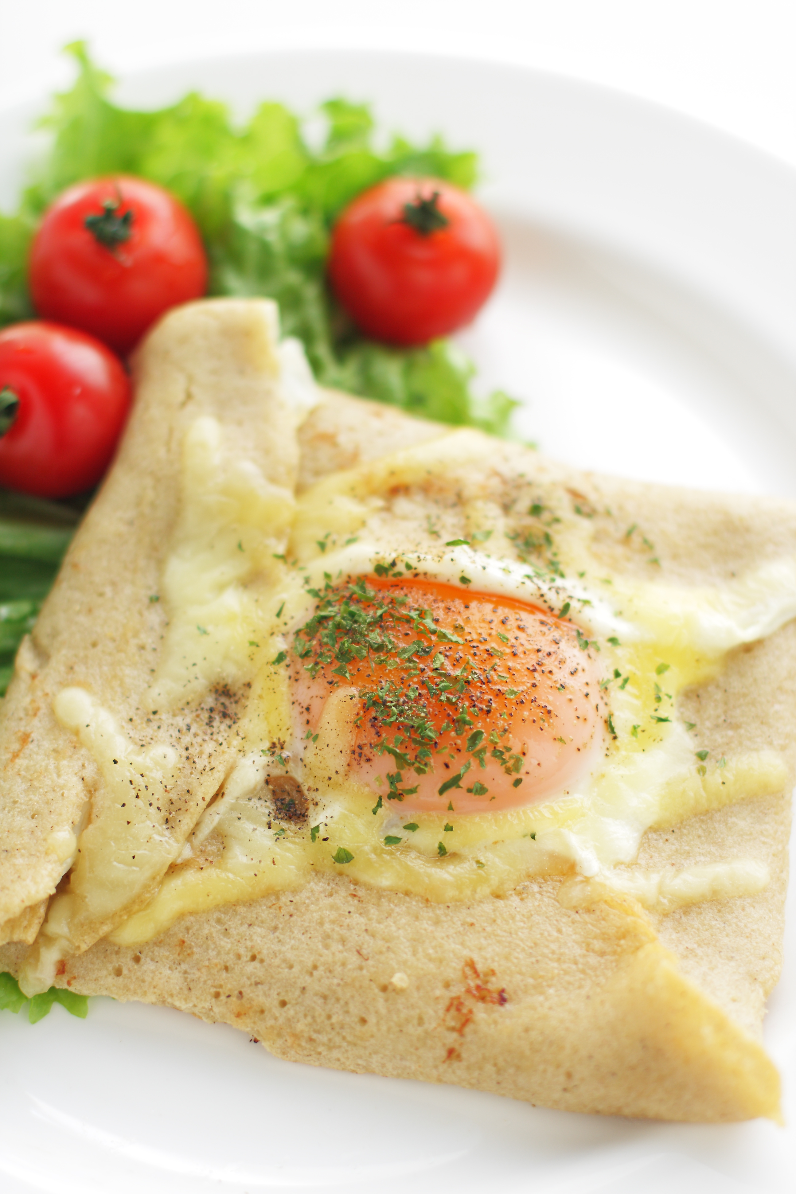 Κρέπες με ζαμπόν και αβγά