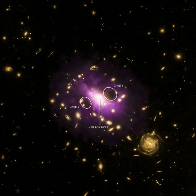 Μαύρη τρύπα «παρενοχλεί» ολόκληρους γαλαξίες