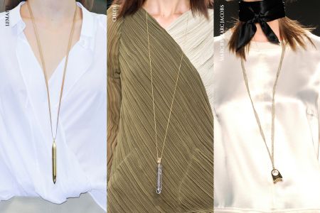 Στολισμένοι λαιμοί με μακριά κολιέ