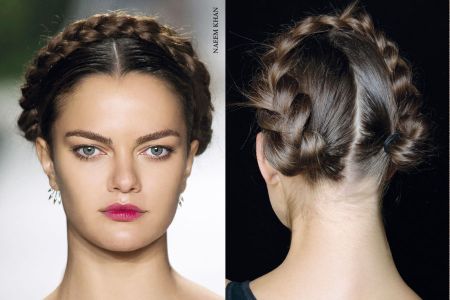 Πλεξούδα-στεφάνι στα μαλλιά