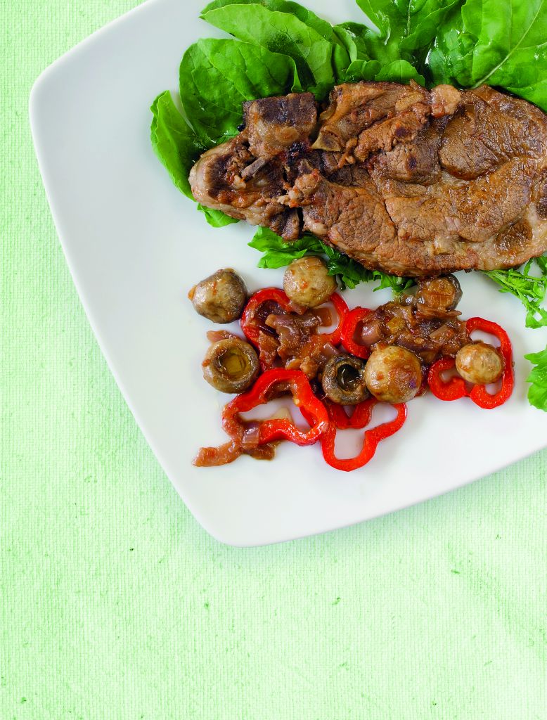 Χοιρινές μπριζόλες με μανιτάρια