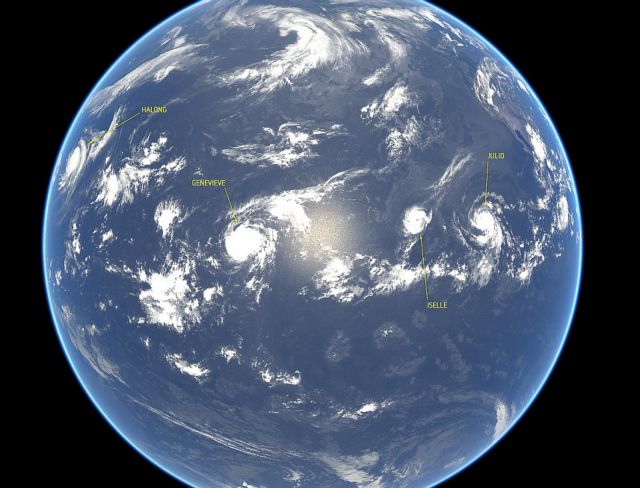 Τέσσερις τυφώνες σαρώνουν τον Ειρηνικό!