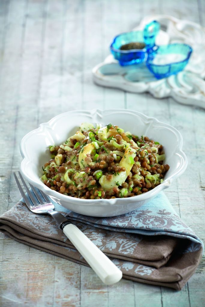 Θράψαλα σαλάτα µε φακή