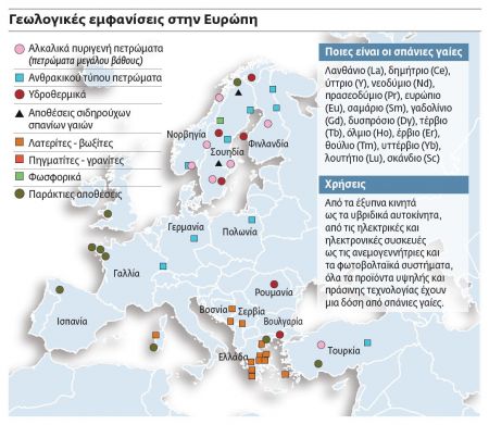 Ελληνικοί θησαυροί με σπάνιες γαίες