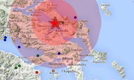 Μεταμεσονύκτιος σεισμός 5,2 βαθμών βόρεια της Χαλκίδας