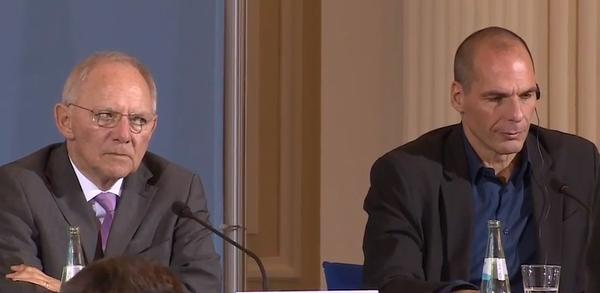 Σόιμπλε: Συζητήσαμε όχι πάντα με συμφωνία – Βαρουφάκης:Θέλουμε πρόγραμμα-γέφυρα μέχρι το τέλος Μαΐου