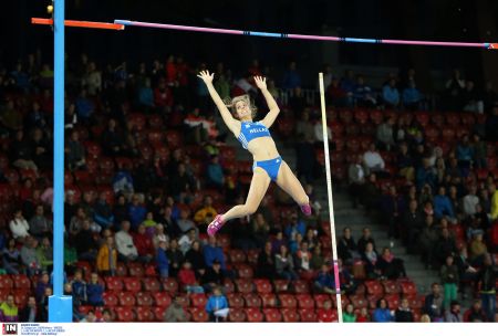Στη 2η θέση με άλμα 4.72μ. η Κατερίνα Στεφανίδη στη Βοστώνη