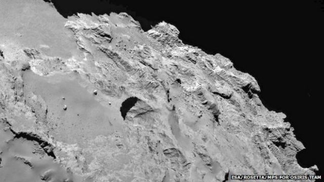 Μεγάλους λάκκους εντόπισε το Rosetta