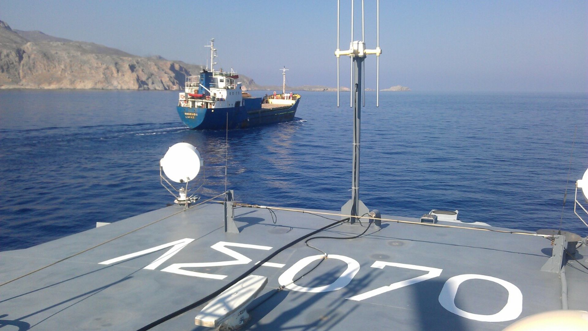 Φορτηγό πλοίο με όπλα εντοπίστηκε ανοικτά της Κρήτης
