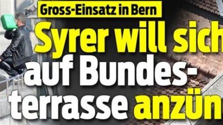 Βέρνη: Σύρος απειλεί να αυτοπυρποληθεί σε δημόσιο κτίριο