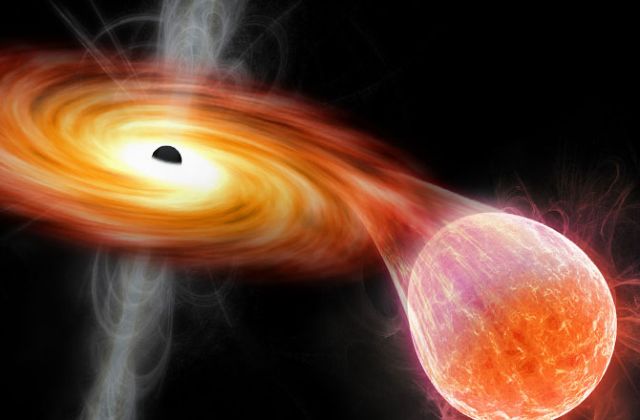 Δείτε μια μαύρη τρύπα να… ρουφάει ένα άστρο!