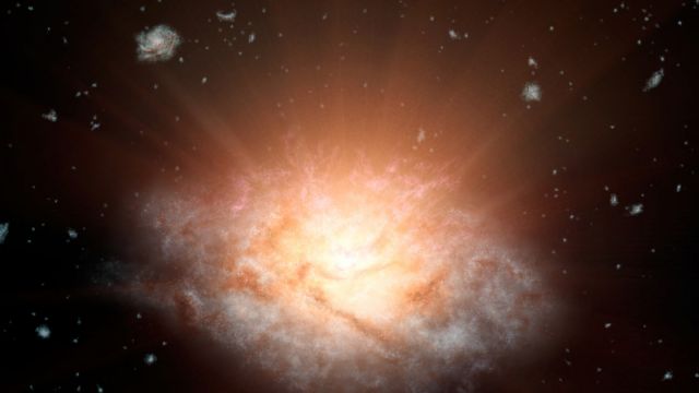 Ο λαμπρότερος γαλαξίας κρύβει μαύρο «φίδι» στον κόρφο του