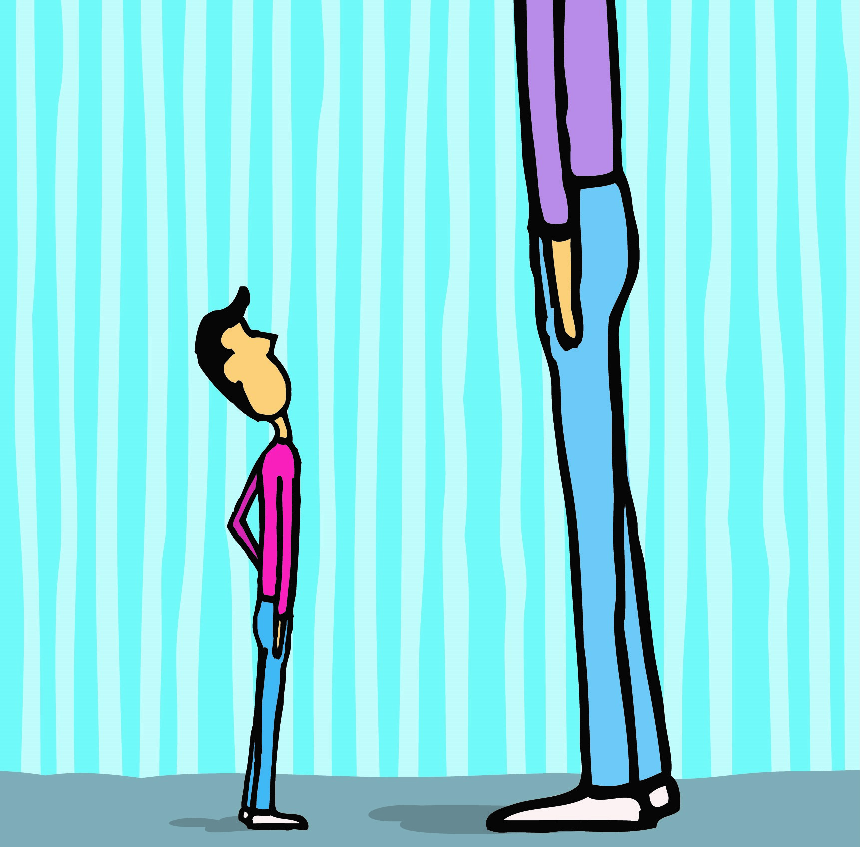 Οι ψηλοί και οι λεπτές