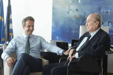 Στα νέα γραφεία της ΝΔ ο Κωνσταντίνος Μητσοτάκης