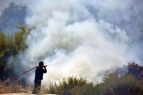 Υπό μερικό έλεγχο η πυρκαγιά στην Άνδρο