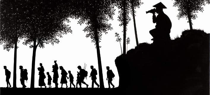 Εκθεση Δ.Γέρου: Mονόχρωμα έργα σε καμβά σχολιάζουν την επικαιρότητα