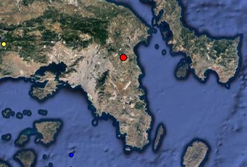 Ασθενής δόνηση 3,3, βαθμών στην Αττική