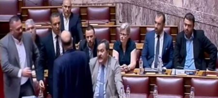 A fascist attack by Kassidiaris against Dendias