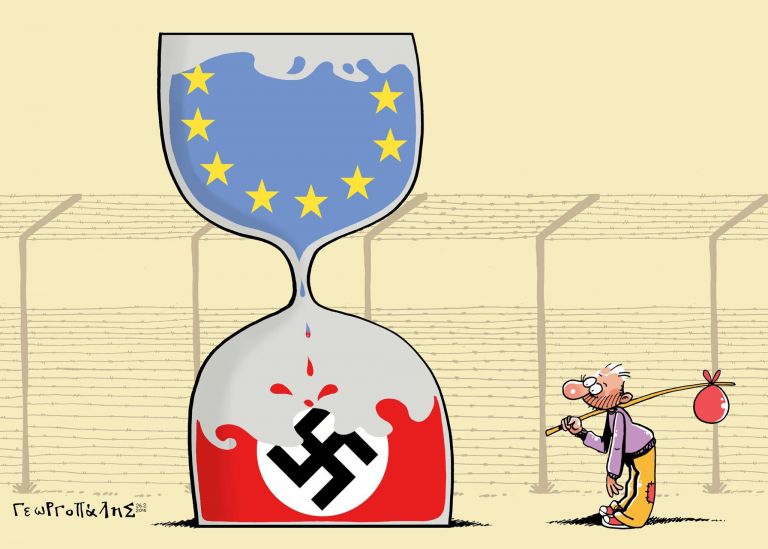 Ενόχληση σε Βρυξέλλες-Αθήνα από την έκθεση γελοιογραφίας για τη «Γλυκειά Ευρώπη» | tovima.gr