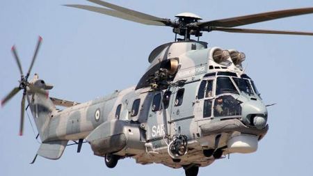 Αερομεταφορά πολυτραυματία ορειβάτη με ελικόπτερο του Πολεμικού Ναυτικού