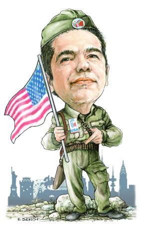 Με σημαία ευκαιρίας ο Τσίπρας στη ΔΕΘ